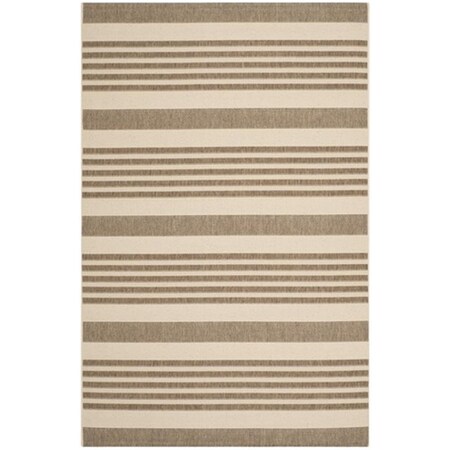 Safavieh Courtyard Power Loomed Accent Rug- Brown - Bone- 2 X 3 Ft. 7 In. CY6062-242-2